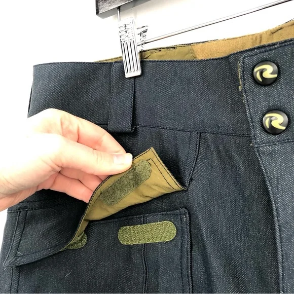 ROSSIGNOL Ski Snowboard Pants Men L Gore-Tex Blue Winter Snow Outdoor Snow Pants - Picture 2 of 14